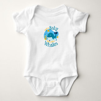Süße Babywale Ozean Tier Baby Strampler