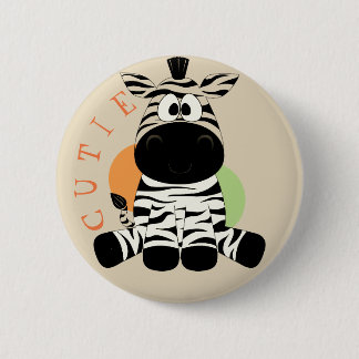 Süsse-Babyzebra-Knopf Button