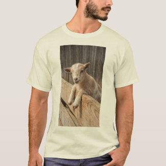 Süße Babyziege Rustikale Farmhaus Fotografie Leinw T-Shirt