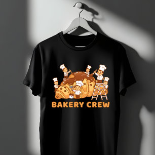 Süße Bäckerei-Crew Cartoon-Köche Back-Team-Geschen T-Shirt