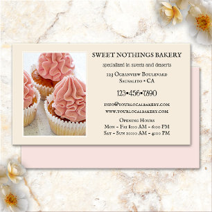 Süße Bäckerei-Dessert-Catering Visitenkarte
