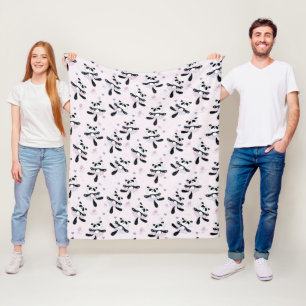 Süße Ballerina Panda Bären Tier Tanz Fleecedecke