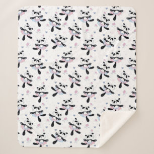 Süße Ballerina Panda Bären Tier Tanz  Sherpadecke