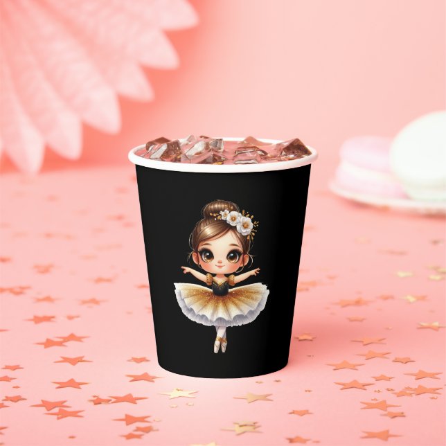 Süße Ballerina Pappbecher (Insitu)