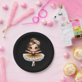 Süße Ballerina Pappteller