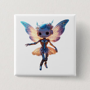 Süße Ballerina Tanzroboter Fee Button
