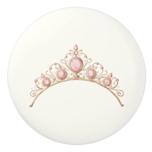 Süße Ballerina-Tiara Keramik-Knopf Keramikknauf