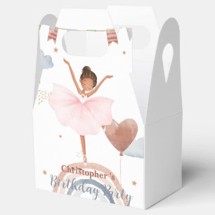 Süße Ballet-Afro-Ballon-Geburtstagsfeier für Mädch Geschenkschachtel