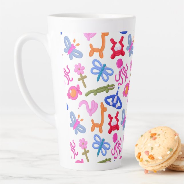 Süße Ballontiere Buntes Kinder Muster Milchtasse (Beispiel)