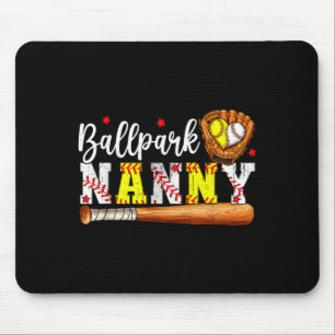Süße Ballpark-Kinderbetreuerin Softball-Kinderbetr Mousepad