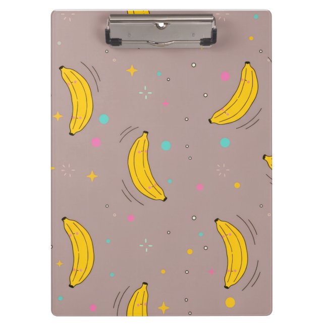 Süße Banane All-Over-Druck Klemmbrett (Vorderseite)