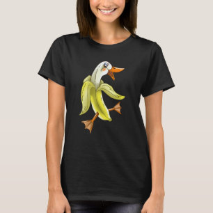 Süße Banane Ente Vegetarische Haustier Fan Lustige T-Shirt