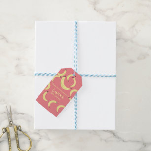 Süße Bananen-Bündel-Muster-Geschenk-Tags für Baby Geschenkanhänger