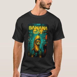 Süße Bananenkatze Glückliche Bananenkatze Meme Kit T-Shirt