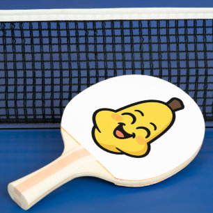 Süße Banini-Banane Kawaii-Charakter-Kunst Tischtennis Schläger