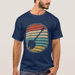 Süße Banjo-Sonne Retro Vintage 70er 80er Bluegrass T-Shirt