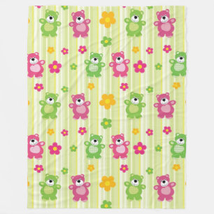 Süße Bären Fleecedecke