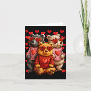 Süße Bären Mit Herz Sungles Valentinstag Karte