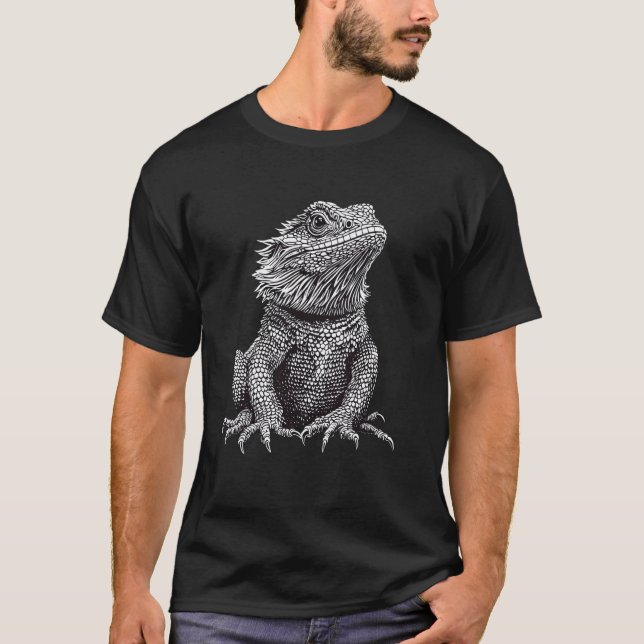 Süße Bartagamen-Grafik T-Shirt (Vorderseite)