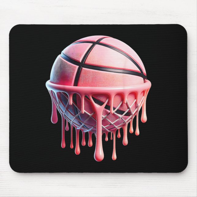 Süße Baseball-Kunst für Frauen Mädchen Mousepad (Vorne)