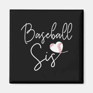Süße Baseball-Schwester-Kunst Magnet