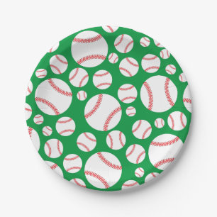 Süße Baseball-Sport-Kindergeburtstagsfeier Pappteller