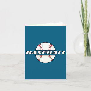 Süße Baseball-Sportler-Coach-Kunst Karte