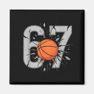 Süße Basketball-Sechs-Sieben-Fans 6 7 Spielerei 67 Magnet