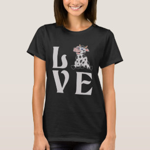 Süße Bauernhoftier-Landwirtschaft Kuh Landwirt Lie T-Shirt