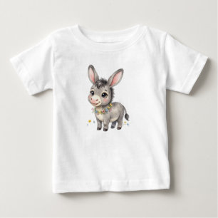 Süße Bauernhoftiere-Esel Baby T-shirt