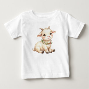Süße Bauernhoftiere-Ziege Baby T-shirt