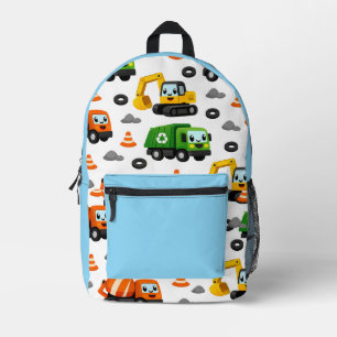 Süße Baulastwagen-Rucksackmuster Bedruckter Rucksack