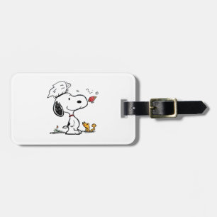 Süße Beagle-Astronauten-Cartoon-Illustration Gepäckanhänger