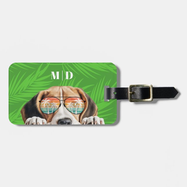 Süße Beagle-Gepäckanhänger Gepäckanhänger (Vorderseite horizontal)
