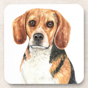 Süße Beagle-Mutter-Hundliebhaber-Welpen-Vater-Aqua Getränkeuntersetzer