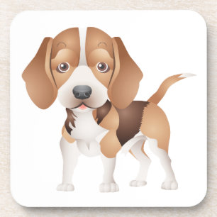 Süße Beagle-Mutter-Hundliebhaber-Welpen-Vater-Cart Getränkeuntersetzer