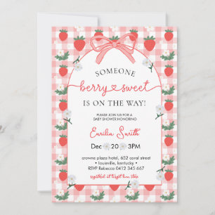 Süße Beeren-Baby-Shower-Party Einladung
