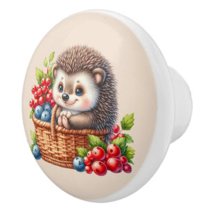 Süße Beeren-Igel-Liebhaber Küche  Keramikknauf