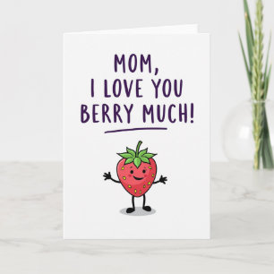 Süße Beeren-Mama-Liebeskarte Karte
