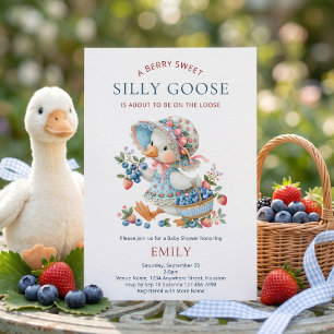 Süße Beeren Süße Alberne Gans Baby Shower Einladung