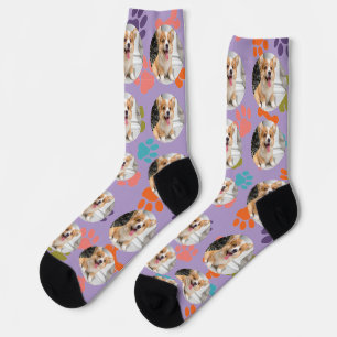 Süße benutzerdefinierte Haustier-Foto-Socken mit f Socken