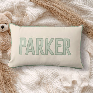 Süße benutzerdefinierte Kindername mit falschem Be Lendenkissen
