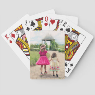 Süße benutzerdefinierte personalisierte Kinderfoto Spielkarten