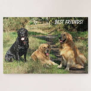 Süße beste Freundeshunde Puzzle
