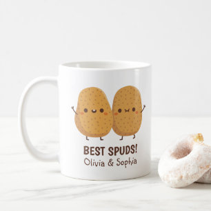 Süße beste Kartoffeln beste Freunde lustige Kaffee Kaffeetasse