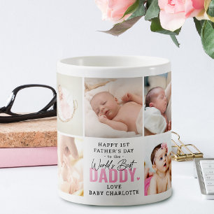 Süße 'Bester Daddy der Welt' 1. Vatertag Rosa Kaffeetasse