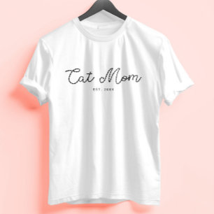 Süße bestickte Katzenliebhaber-Mutter - Fügen Sie Tri-Blend Shirt
