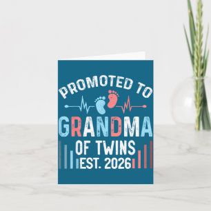 Süße beworbene Oma-Zwillinge Est-Zwilling Karte