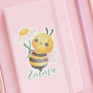 Süße Biene & Blume für sie für Kinder Modern Aufkleber