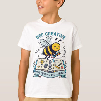 Süße Biene Kreatives Lernheft Kinder Schule T-Shirt
